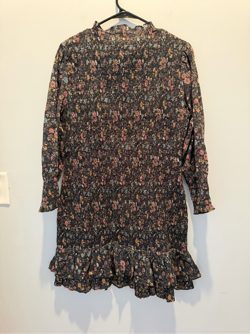 Veronica Beard Womens Farha Floral Mini Sheath Dress Black NWT - Picture 4 of 5